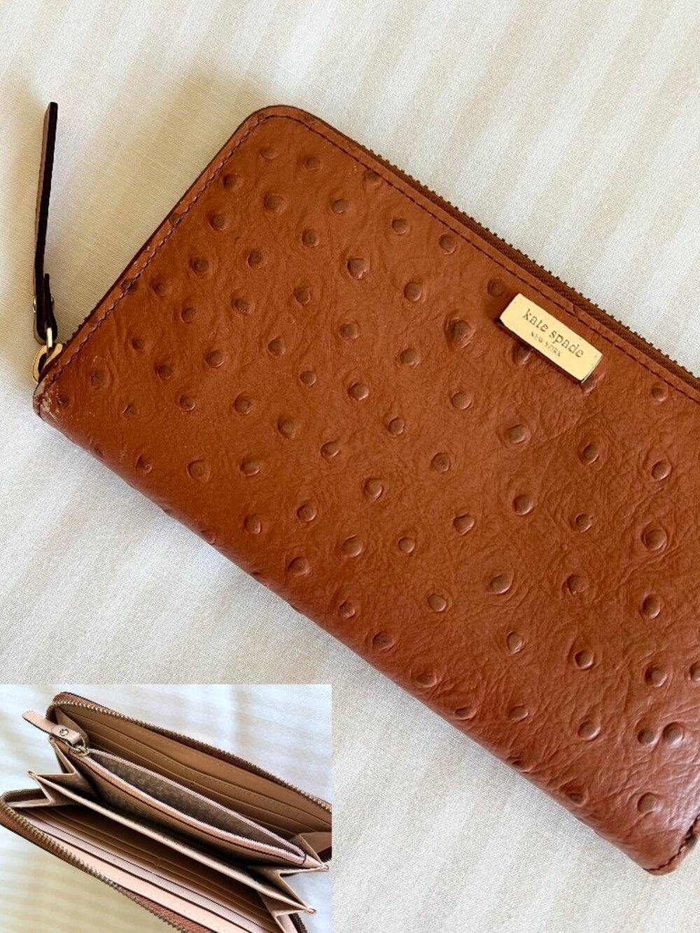 Kate spade zip around wallet